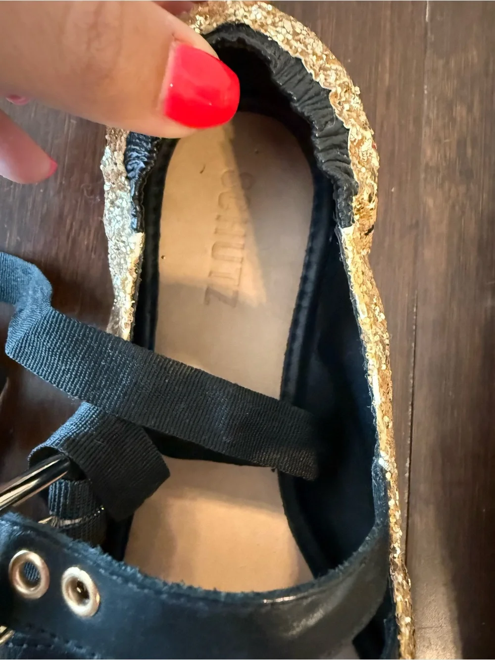 SCHUTZ sparkling gold